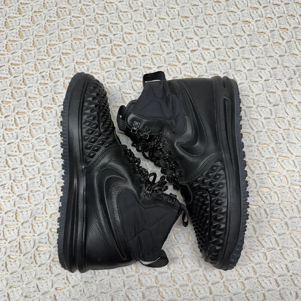 Nike Lunar Air Force 1 Anthracite Duckboots Men Size 8.5 Black 916682-002